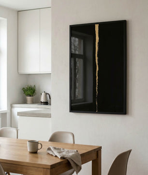 Obsidian Gold – Minimal Line Art