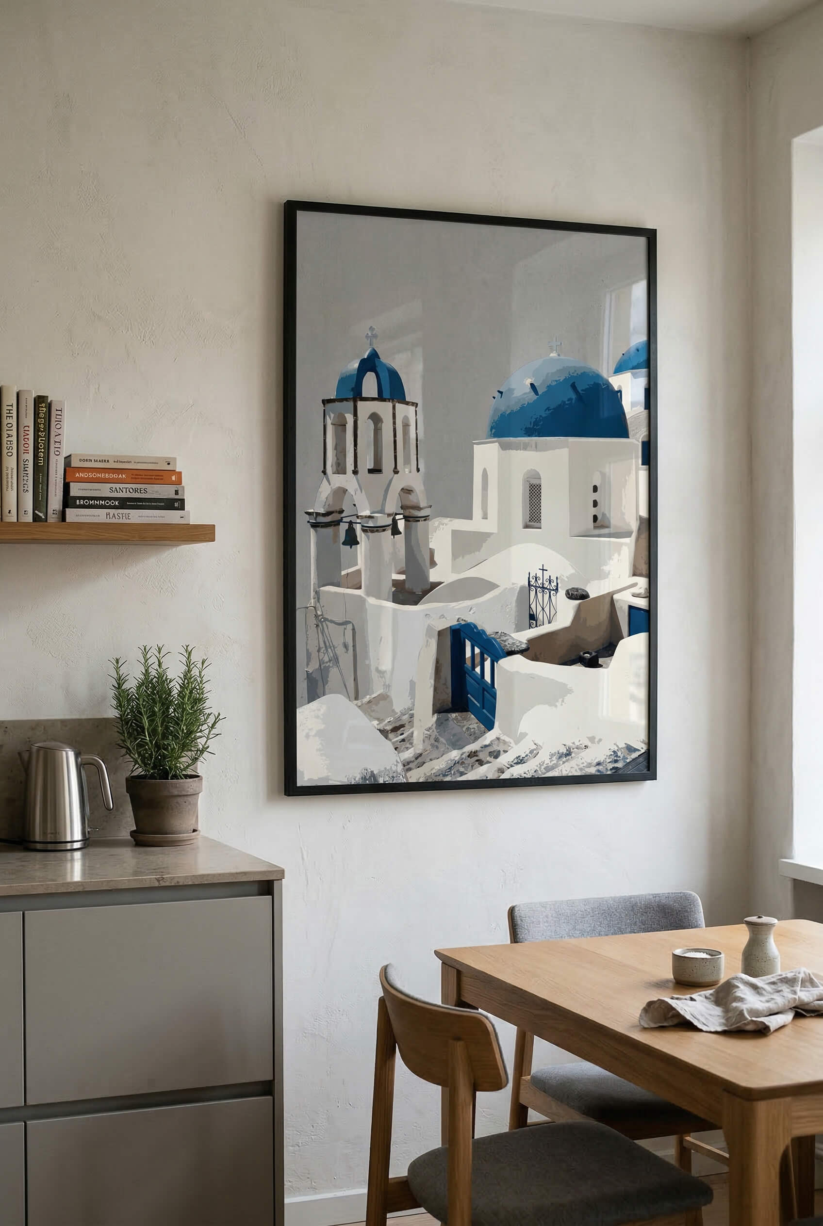 Santorini Blue Domes – Mediterrane Architektur