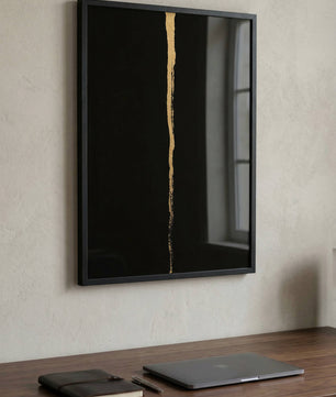 Obsidian Gold – Minimal Line Art