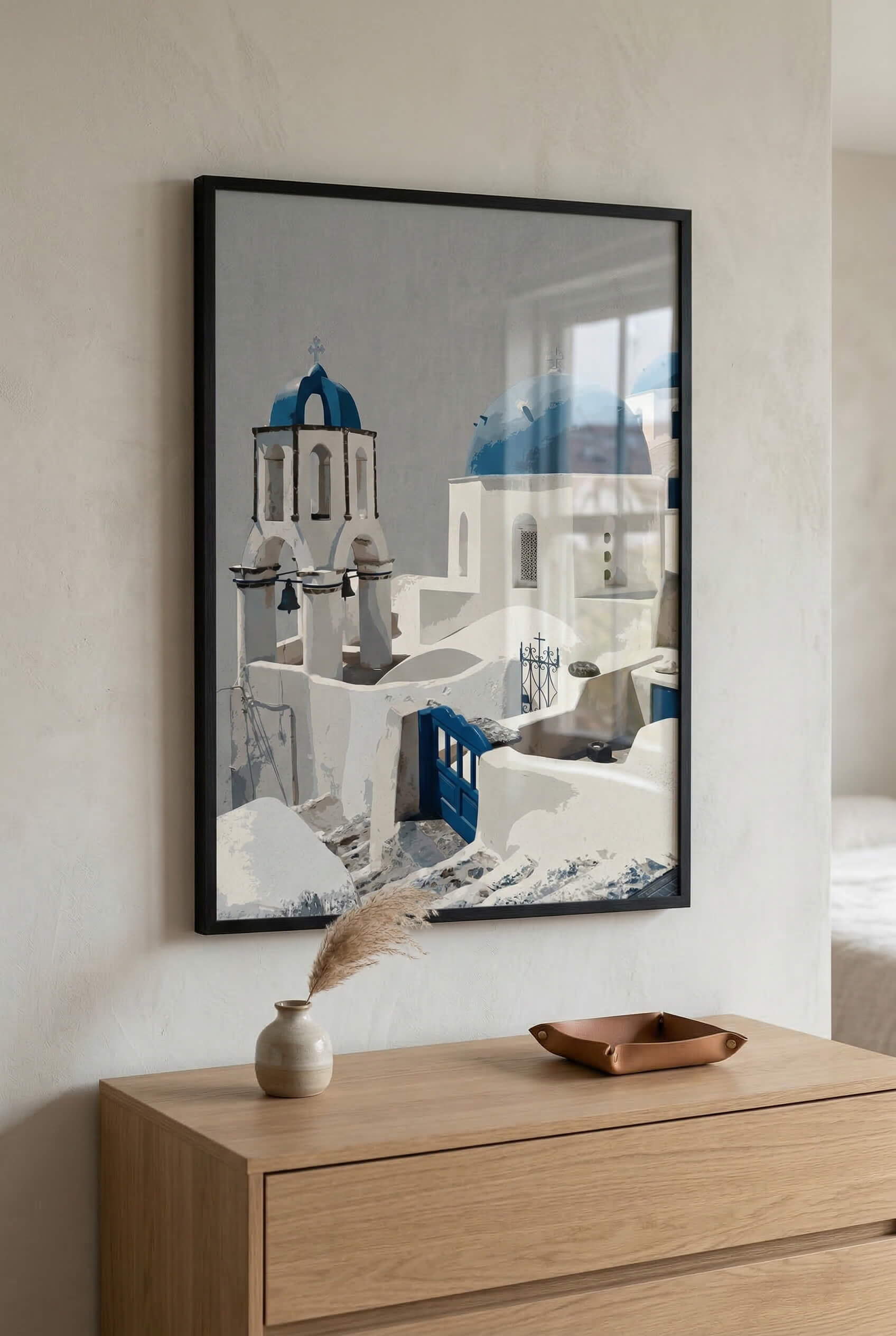 Santorini Blue Domes – Mediterrane Architektur