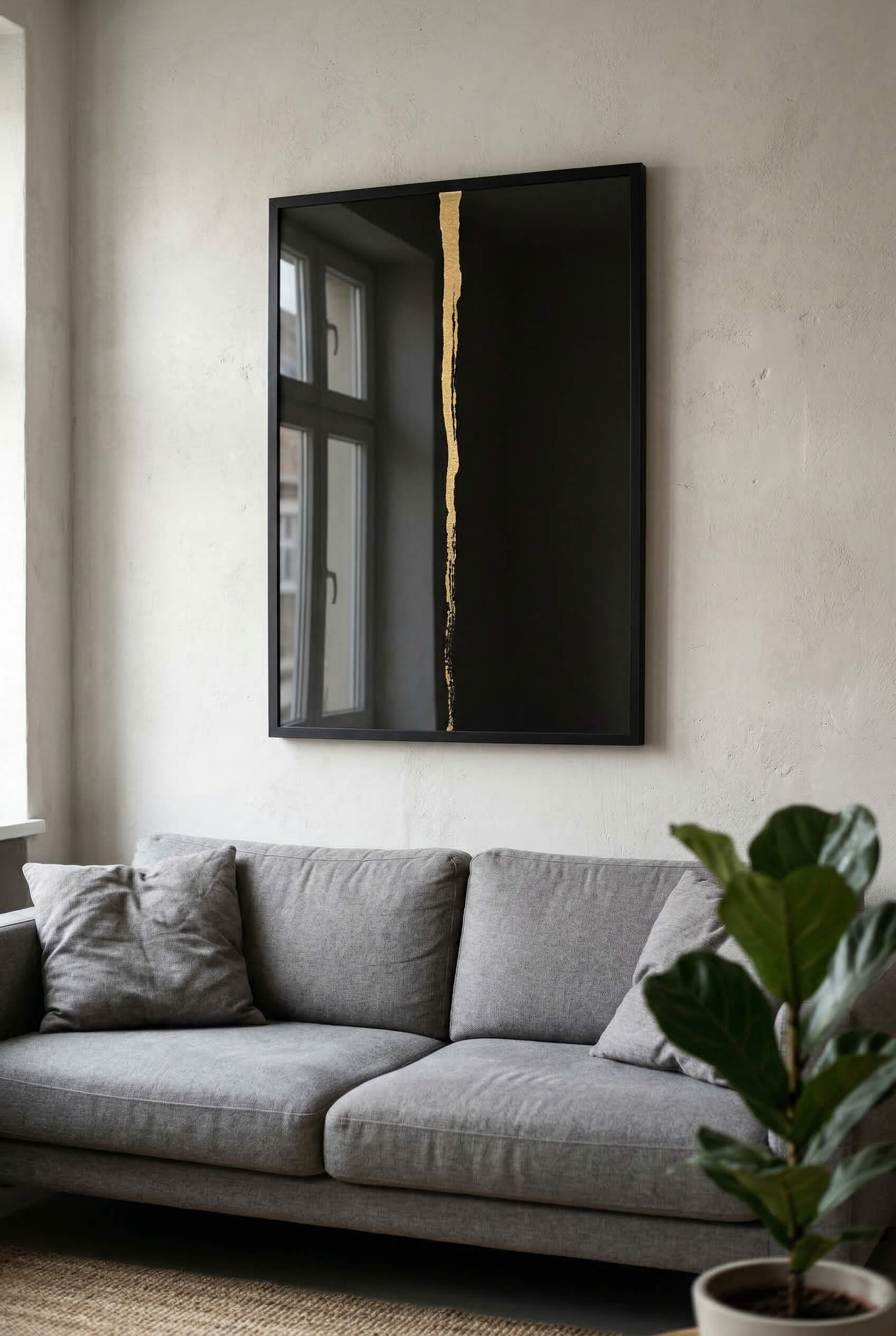 Obsidian Gold – Minimal Line Art