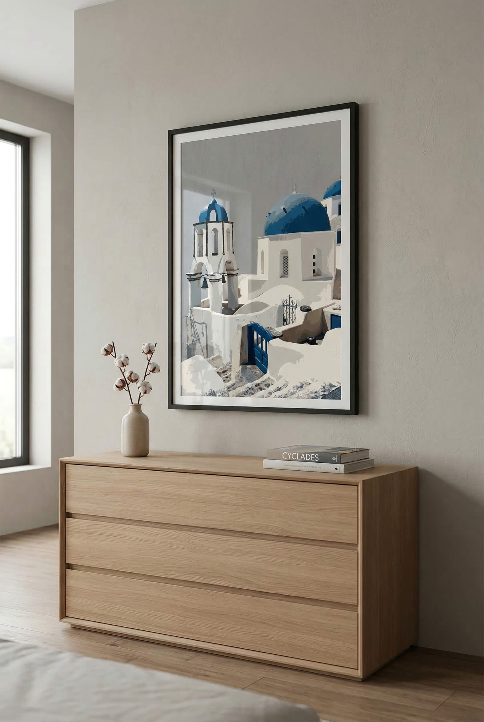 Santorini Blue Domes – Mediterrane Architektur