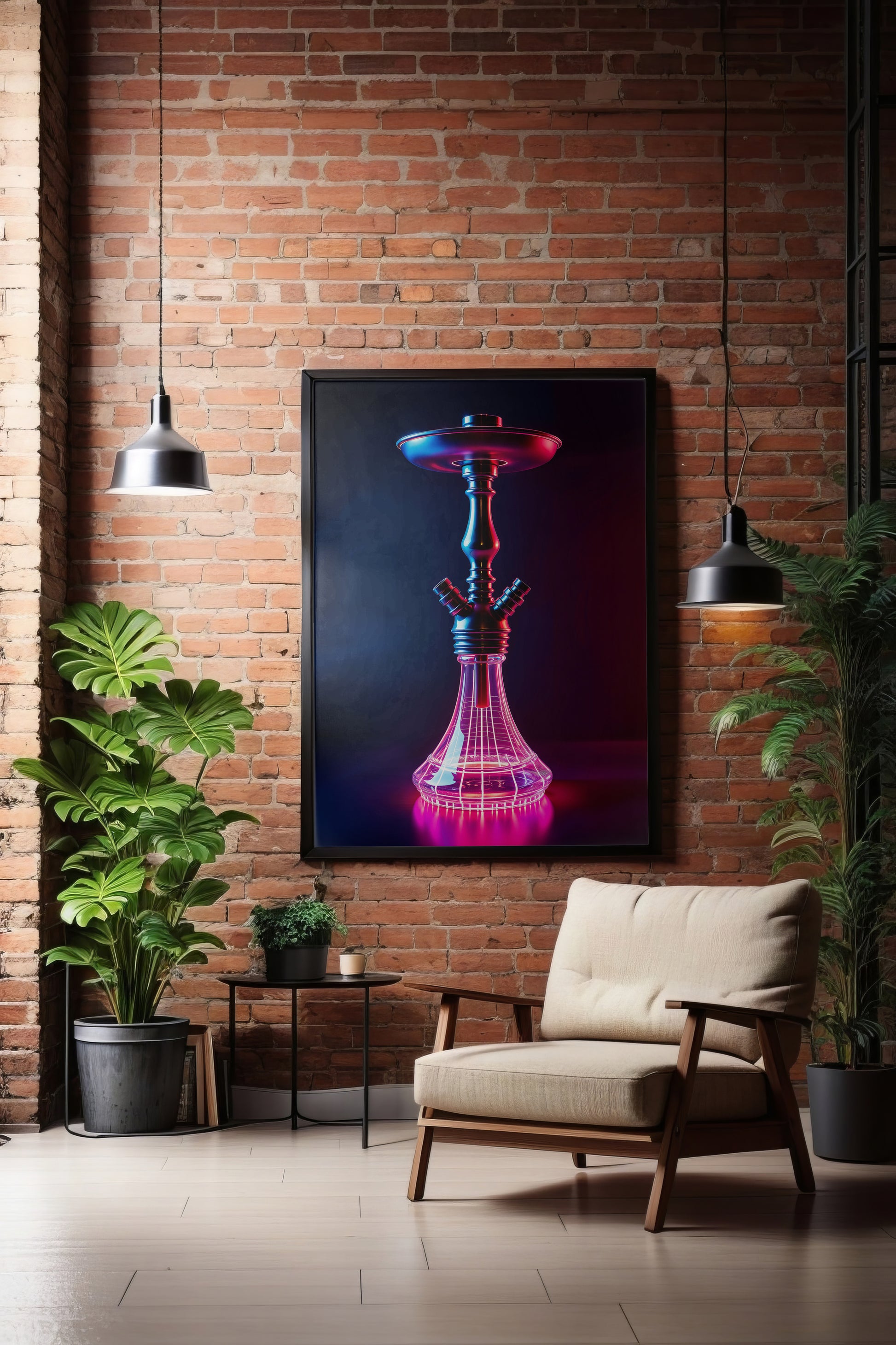 Neon Mirage Hookah