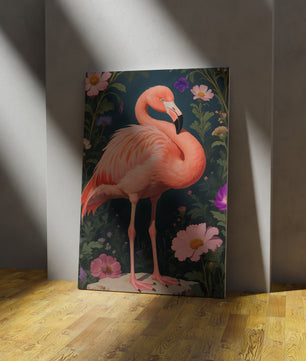 Flamenco entre flores