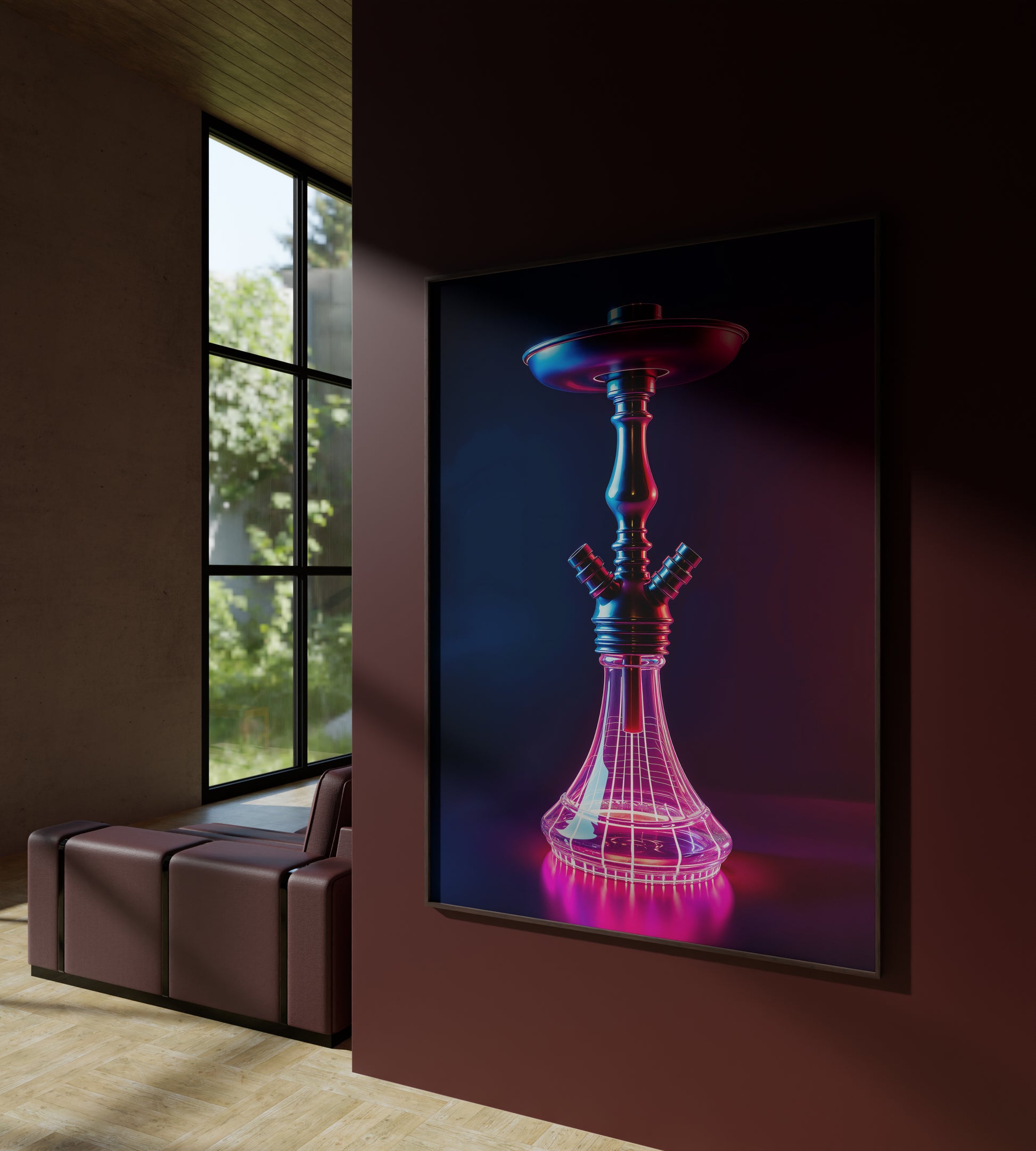 Neon Mirage Hookah