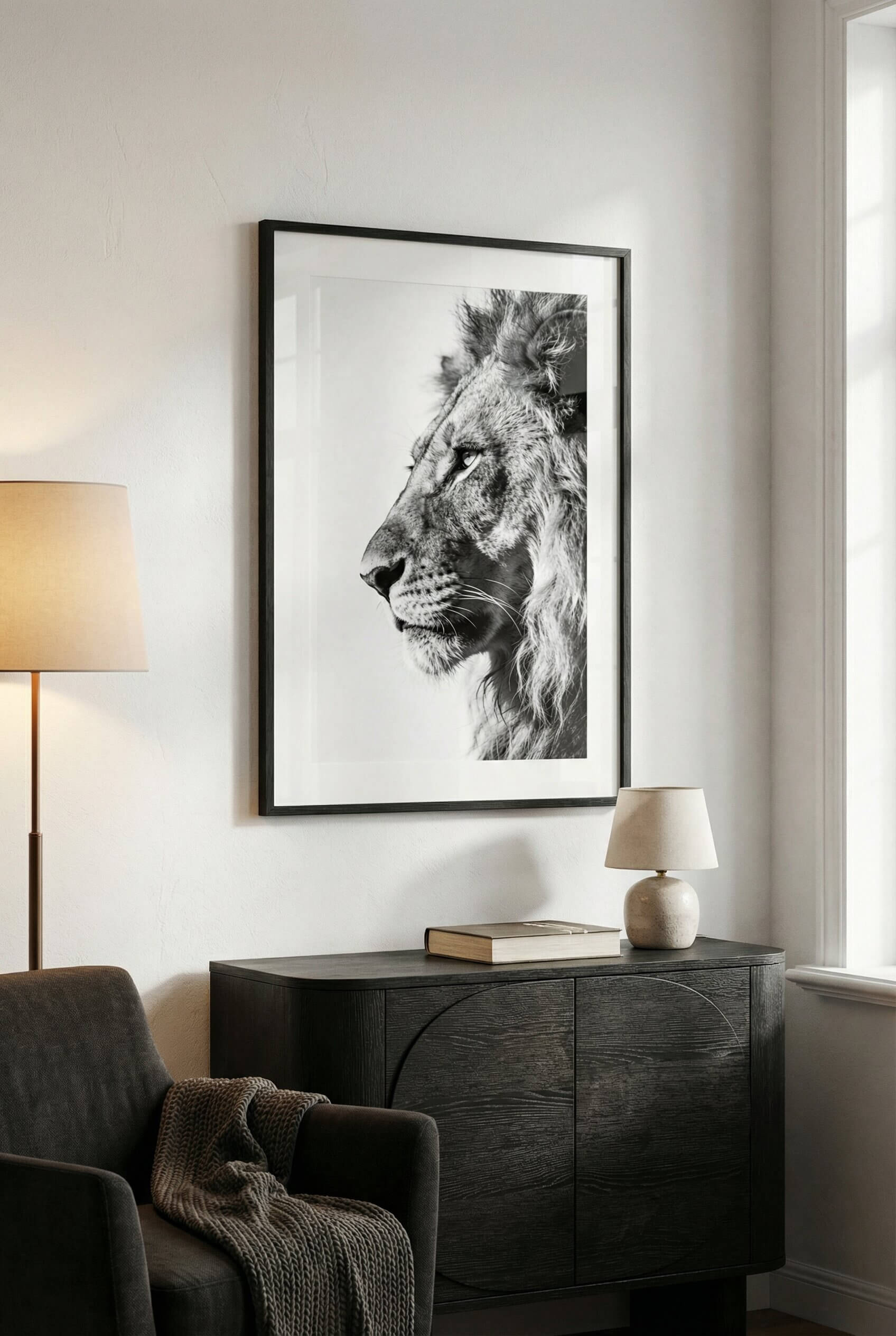 Silent Strength – Lion Portrait