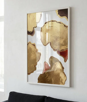 Golden Depth – Abstract Layers