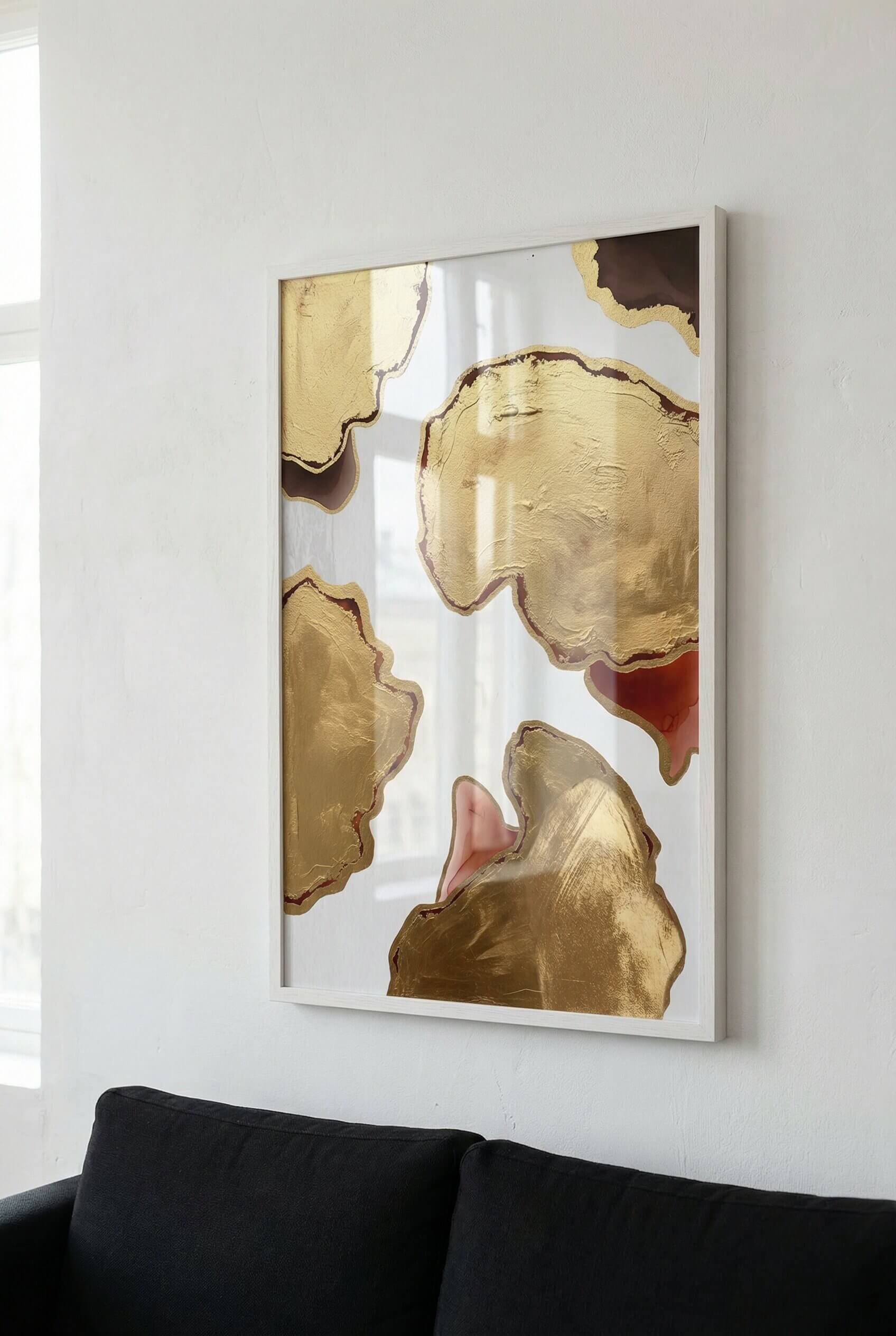 Golden Depth – Abstract Layers