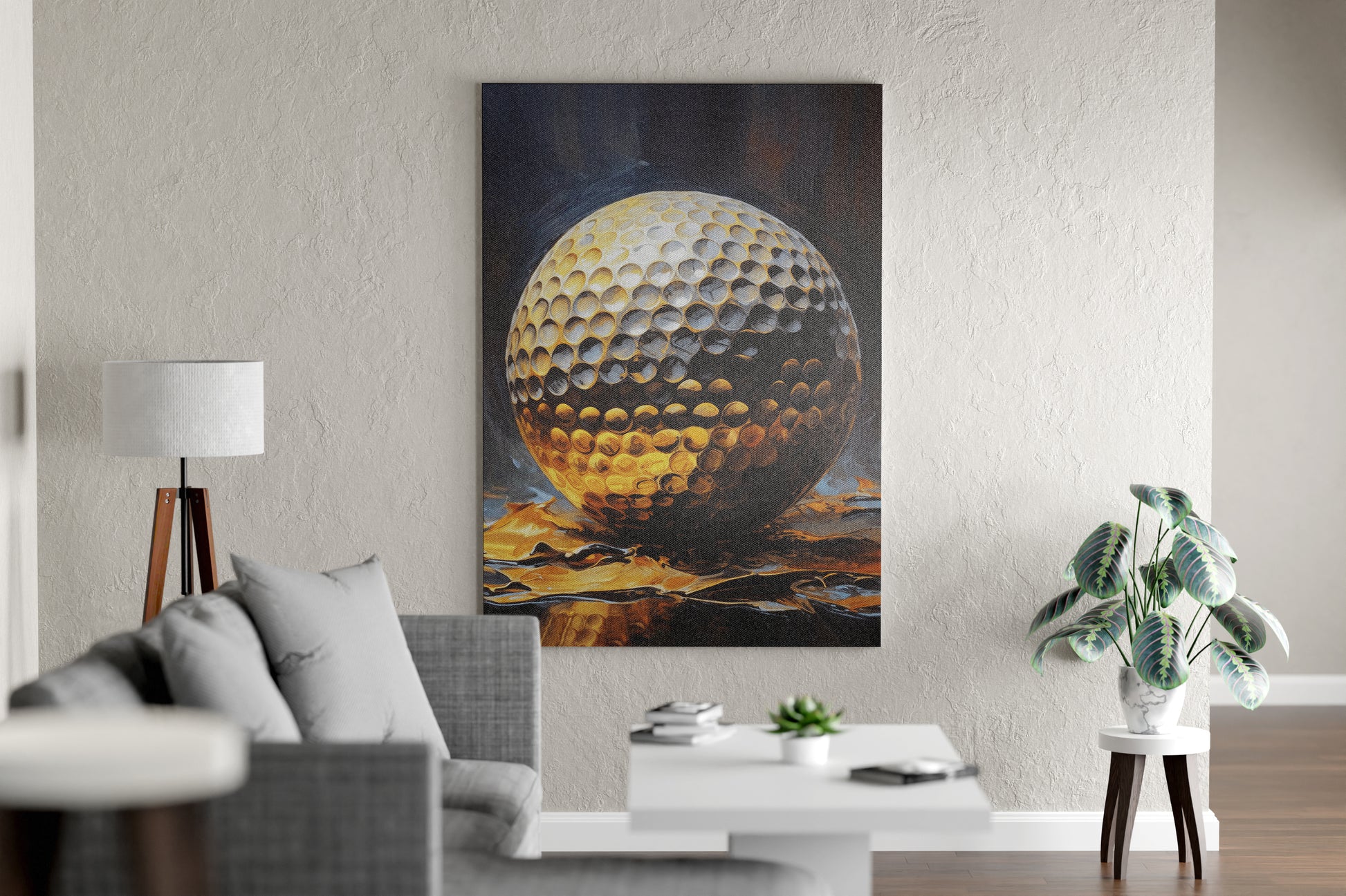 Gold Golf Ball