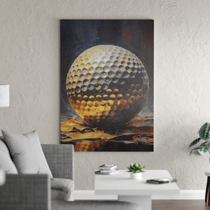 Gold Golf Ball