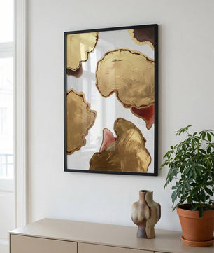 Golden Depth – Abstract Layers