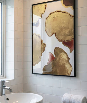 Golden Depth – Abstract Layers