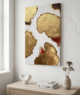 Golden Depth – Abstract Layers