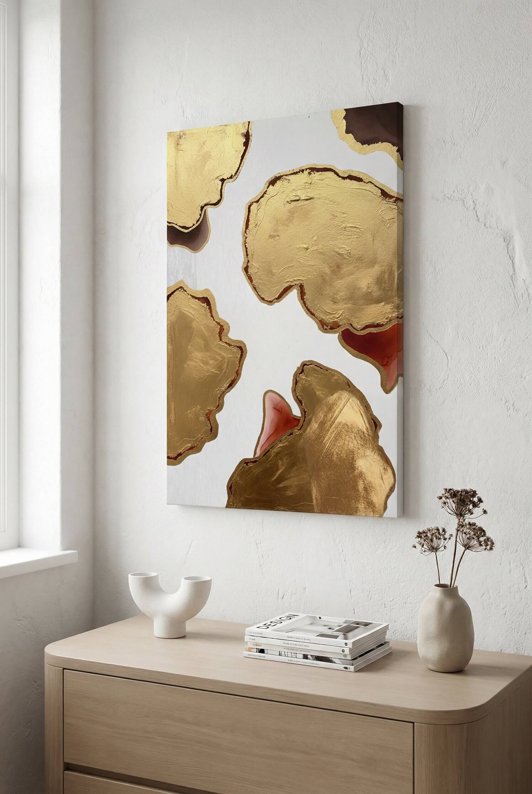 Golden Depth – Abstract Layers