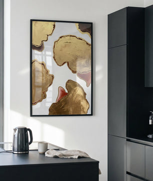 Golden Depth – Abstract Layers