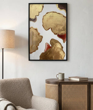 Golden Depth – Abstract Layers