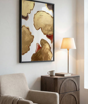 Golden Depth – Abstract Layers