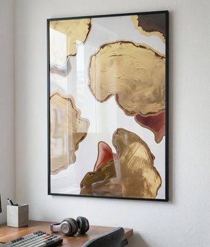 Golden Depth – Abstract Layers