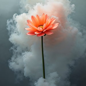 Flor en la niebla