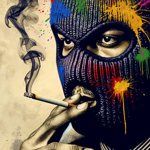 Aura de humo colorido