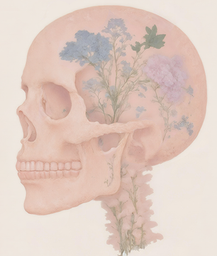 Crâne floral