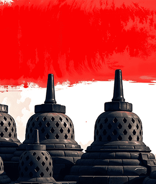 Indonesië - Stupa&#39;s van Serenity