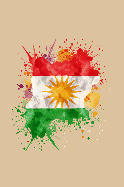 Lienzo de la esperanza de Kurdistán