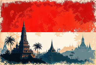 Templi maestosi dell&#39;Indonesia