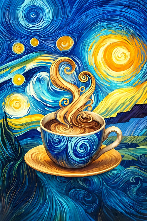 Starry Night Coffee Dream