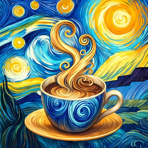 Starry Night Coffee Dream