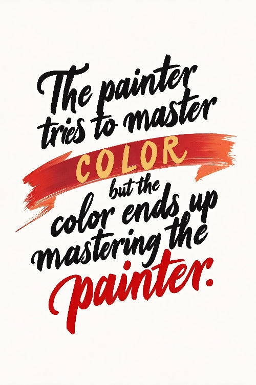 The Painter Tries To Master Color