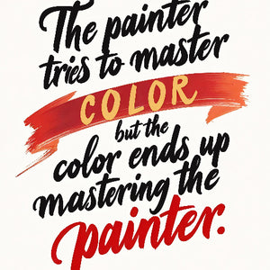 The Painter Tries To Master Color