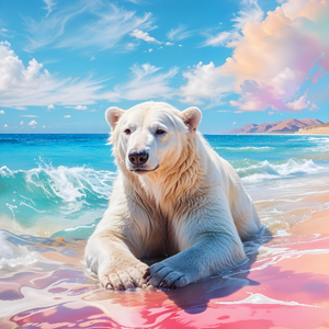 Tropical Polar Bear Daydream