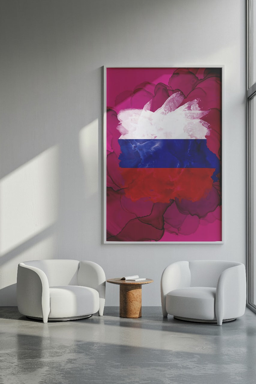 Flamme congelée de la Russie