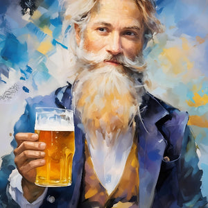 Cheers bearded Gentleman with Beer