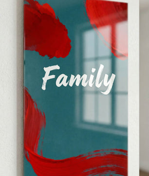 Family – Modernes Typografie Wandbild